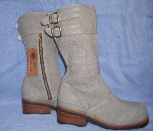 Hemp Buckled Boots