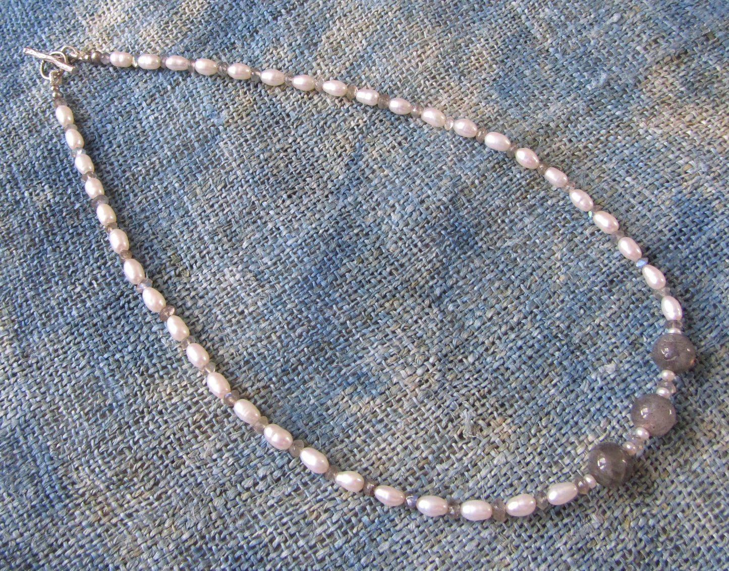 Labradorite & Freshwater Pearl Necklace